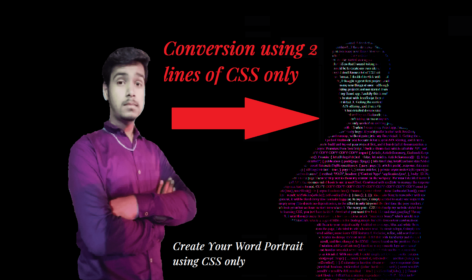 Create Your Word Portrait Using CSS
